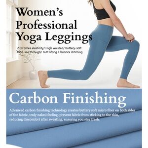 SPACEVIKING High-Waisted Blue Yoga Leggings